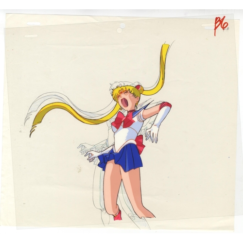 165 - Series: Sailor Moon
Production Studio: Toei Animation
Date: 1992-1997
Condition: Stuck to sketch.
Re... 