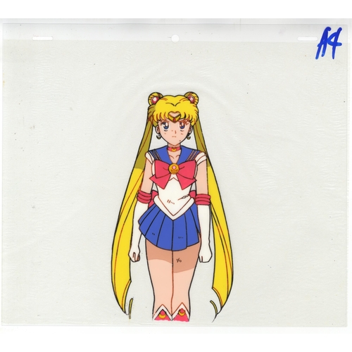 166 - Series: Sailor Moon
Production Studio: Toei Animation
Date: 1992-1997
Condition: Stuck to paper, ske... 