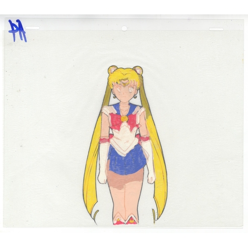 166 - Series: Sailor Moon
Production Studio: Toei Animation
Date: 1992-1997
Condition: Stuck to paper, ske... 