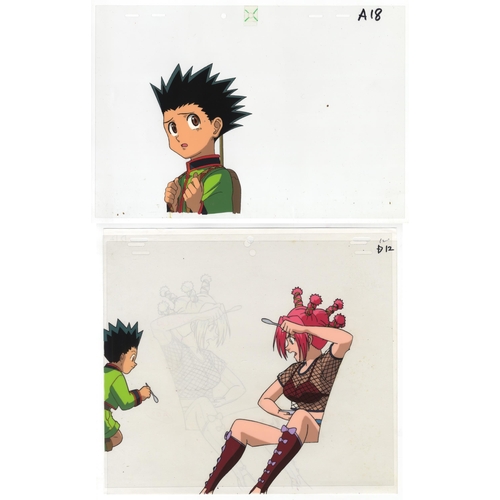 184 - Set of 2 cels:
Series: Hunter x Hunter
Production Studio: Nippon Animation
Date: 1999-2001
Condition... 