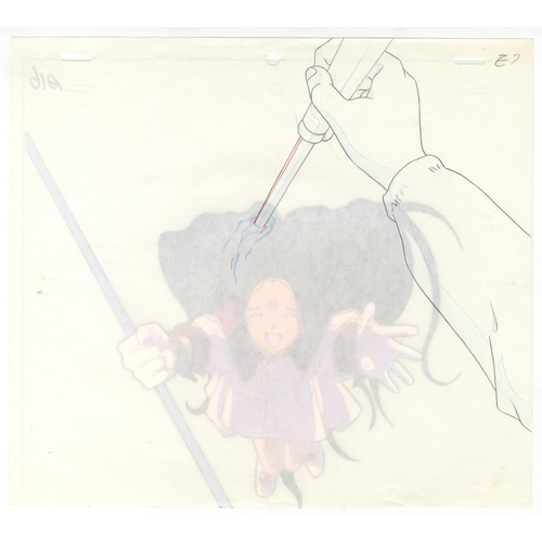 191 - Set of 3 cels:
Series: Ah! My Goddess
Studio: AIC
Date: 1993-1994
Condition: Stuck to paper. 
Ref: D... 