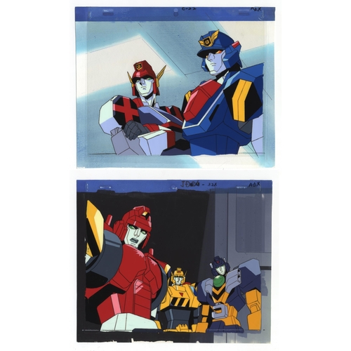 217 - Set of 2 cels:
Series: The Brave Series
Production Studio: Sunrise
Date: 1990-2000
Condition: Stuck ... 