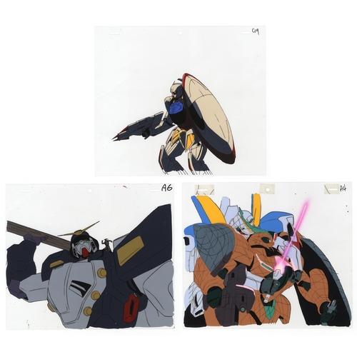 248 - Set of 3 cels:
Character: Turn A Gundam Mobile Suit / V2 Gundam and Rig Shokew /Gundam
Series: Turn ... 