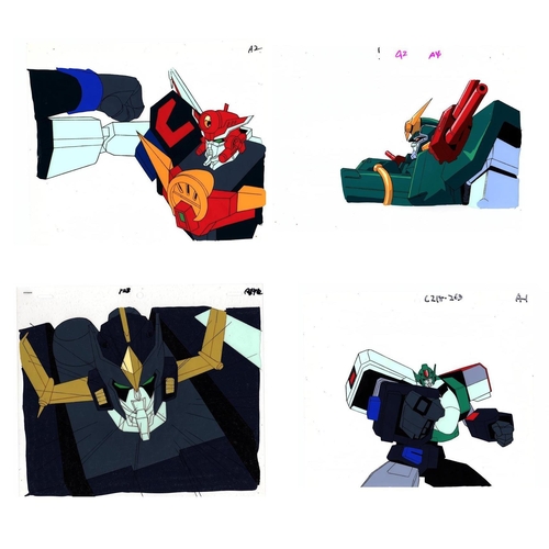249 - Set of 3 cels:
Series: The Brave Series
Studio: Sunrise
Date: 1990-2000
Condition: Good for age
Ref:... 