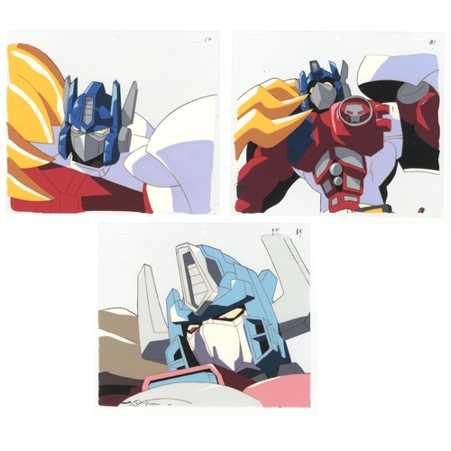 268 -  Set of 3 cels:
Series: Transformers
Studio: Ashi Productions
Date: 1999
Condition: Sketch / Sketch ... 