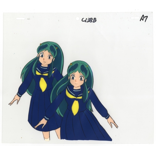 290 - Set of 2 cels:
Character: Ataru and Ten / Lum
Series: Urusei Yatsura
Studio: Kitty Films / Pierrot /... 