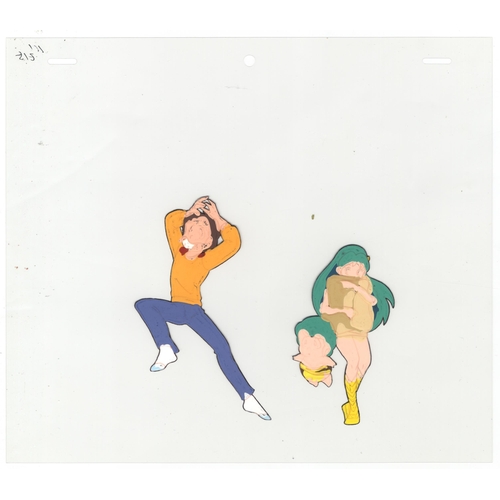 293 - Set of 2 cels:
Character: Ten and Ryūnosuke Fujinami / Lum, Ten and Ataru
Series: Urusei Yatsura
Stu... 