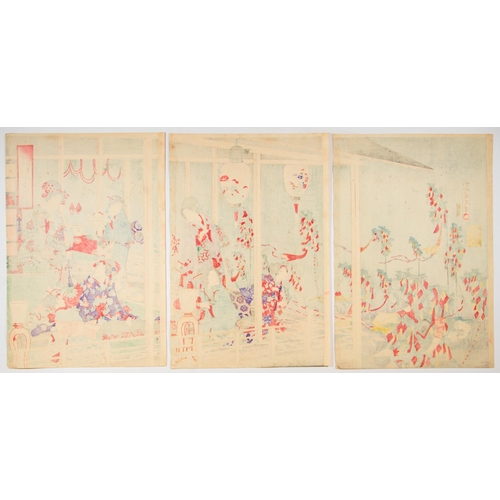 104 - Artist: Chikanobu Yoshu (1838-1912)
Title: Star Festival
Series title: Annual Events of the Edosunag... 