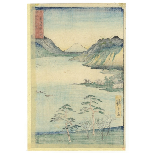 114 - Artist: Ando Hiroshige (1797 – 1858)
Title: 25. Lake Suwa in Shinano Province
Series: Thirty-six Vie... 