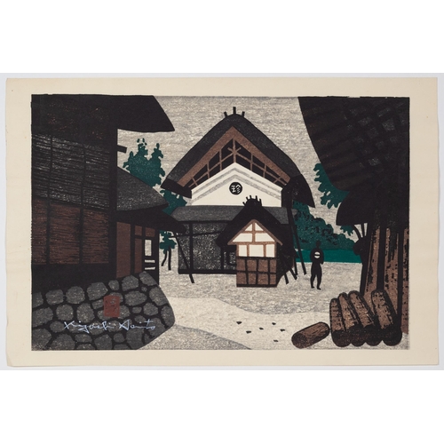 131 - Set of 2 prints:
Artist: Kiyoshi Saito (1907-1997)
Title: Storage House / Summer in Aizu
Date: c. 19... 