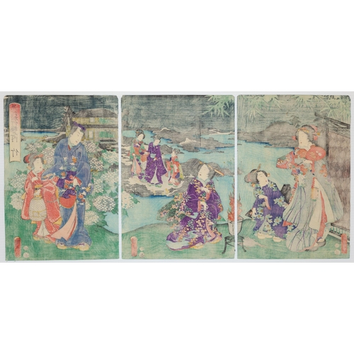 204 - Artist: Kunisada II Utagawa (1823–1880)
Title: Bamboo
Series: Genji Shochikubai no uchi
Publisher: M... 