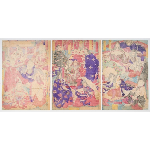 242 - Artist: Yoshitoshi Tsukioka (1839-1892)
Title: Successive Generations of Japanese Emperors
Publisher... 