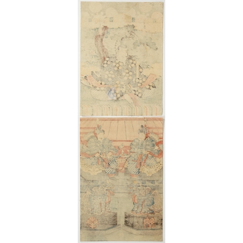 255 - Artist: Eisen Keisai (1790-1848)
Title: Kakemono-e, Tenjin
Publisher: Maruya Heijiro
Date: c.1840s
S... 