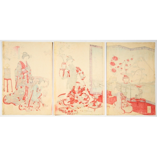 38 - Artist: Nobukazu Yosai (1872-1944)
Title: Ladies Etiquette: Flower Arrangement of Four Seasons
Publi... 