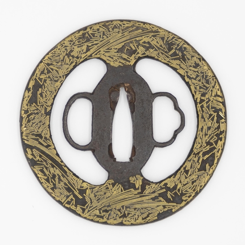 6 - 19th century iron tsuba

Size: 8 x 8 x 0.4 cm (C) 2.9 x 0.5 cm
Condition: Good for age.
Ref: 65-2-2... 