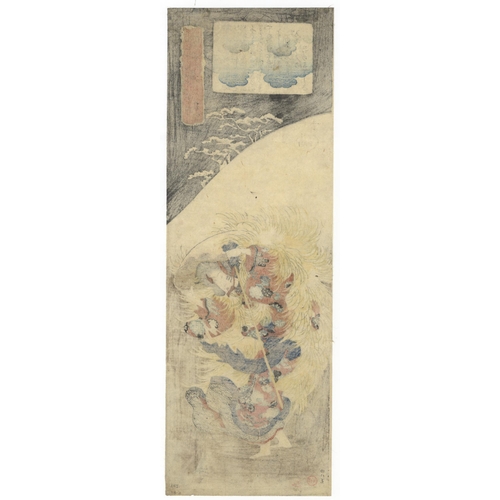 33 - Artist: Kuniyoshi Utagawa (1797-1861)
Title: Shizuka Gozen
Series title: Eight Views of Virtuous Wom... 