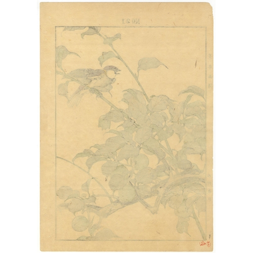 135 - Set of 2 prints:
Artist: Keinen Imao (1845-1924)
from Keinen's Album of the Birds and Flowers
Publis... 