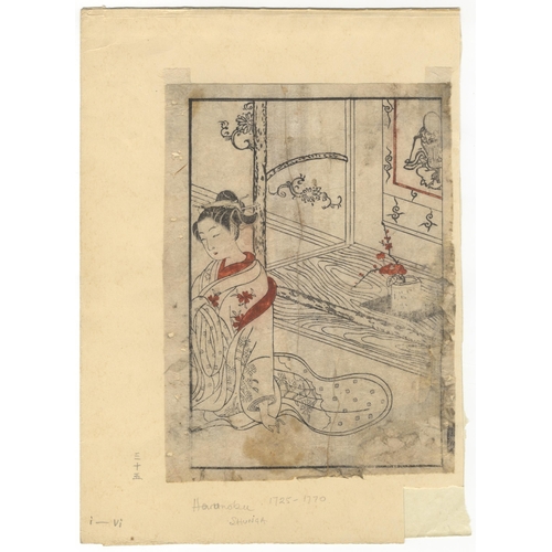 162 - Set of 4 prints:

Artist: Harunobu Suzuki (1724-1770)
Title: From the Pillow Book
Date: c. late 18th... 