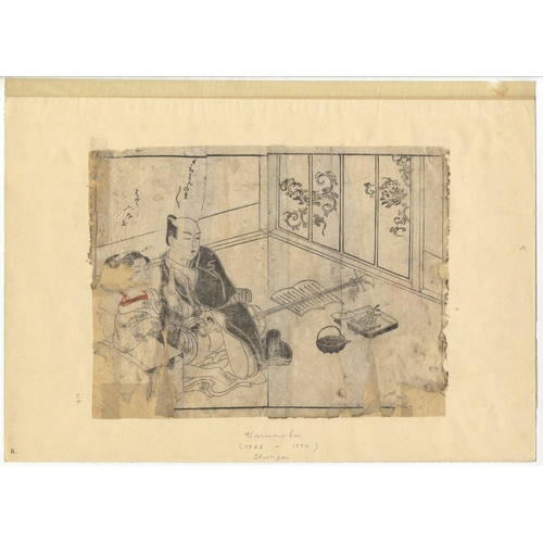 162 - Set of 4 prints:

Artist: Harunobu Suzuki (1724-1770)
Title: From the Pillow Book
Date: c. late 18th... 