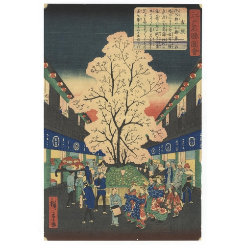 183 - Artist: Hiroshige II Utagawa (1826 - 1869)
Title: The Yoshiwara
Series title: Views of Famous Places... 