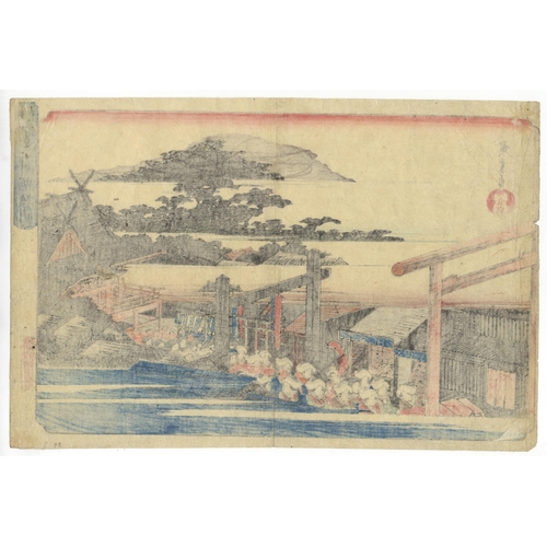 192 - Artist: Hiroshige I Utagawa (1797-1858)
Title: In the Shiba Myojin Shrine
Series title: The Famous P... 