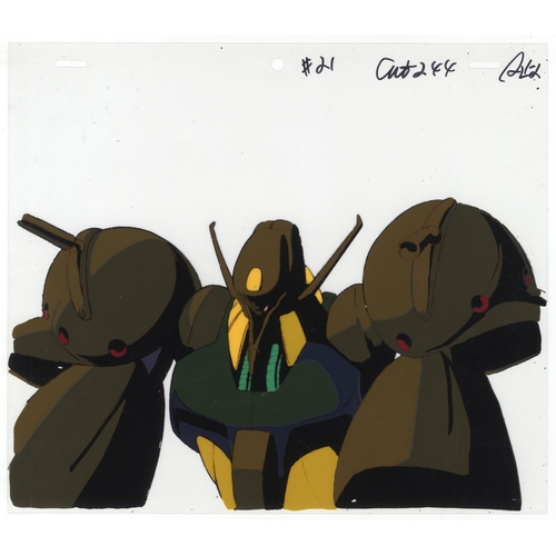 205 - Set of 2 cels:
Character(s): Judau Ashta
Series: Mobile Suit Gundam ZZ / Mobile Suit Zeta Gundam
Stu... 