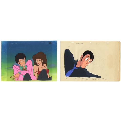 223 - Set of 2 cels:
Series: Lupin III Part 3 / Lupin III
Studio: Tokyo Movie Shinsha
Date: 1984-1985 / 19... 