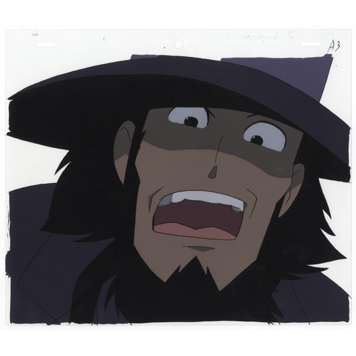 226 - Set of 2  cels:
Series: Lupin III
Studio: Tokyo Movie Shinsha
Date: 1979-Present
Condition: Good for... 