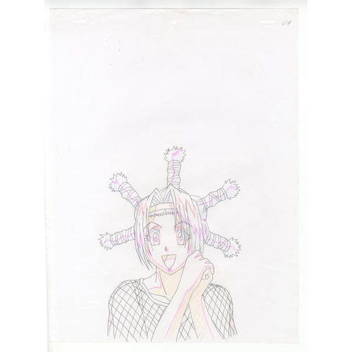 229 - Set of 3  cels:
Character(s): Kurapika / Menchi
Series: Hunter x Hunter
Studio: Nippon Animation
Dat... 