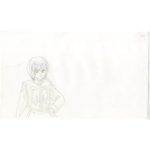 229 - Set of 3  cels:
Character(s): Kurapika / Menchi
Series: Hunter x Hunter
Studio: Nippon Animation
Dat... 