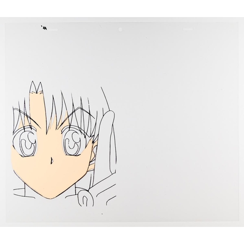 229 - Set of 3  cels:
Character(s): Kurapika / Menchi
Series: Hunter x Hunter
Studio: Nippon Animation
Dat... 