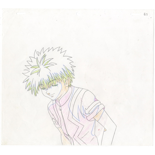 232 - Set of 3 cels:
Character(s): Killua Zoldyck
Series: Hunter x Hunter
Studio: Nippon Animation
Date: 1... 