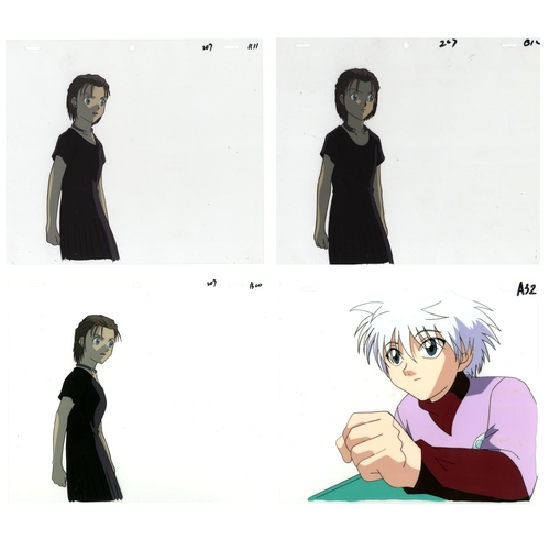 234 - Set of 4 cels:
Character(s): Mito Freecss / Killua Zoldyck
Series: Hunter x Hunter
Studio: Nippon An... 