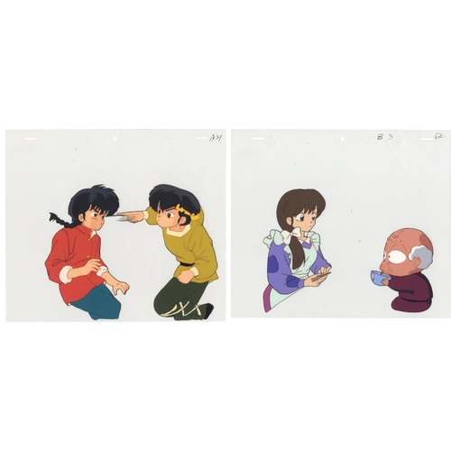 250 - Set of 2 cels: 
Series: Ranma 1/2
Studio: Studio Deen
Date: 1989-1996
Condition: Good for age / Sket... 