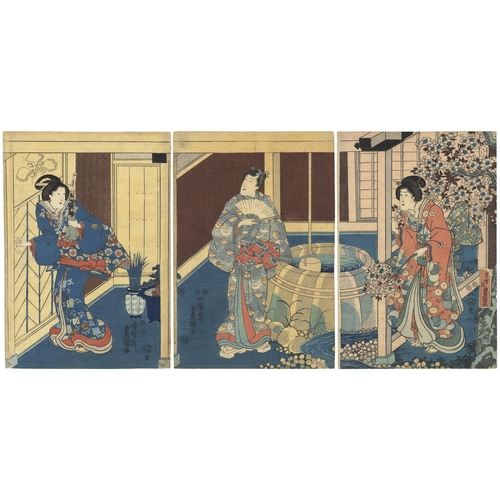 54 - Artist: Toyokuni III Utagawa (1786 - 1864)
Title: Prince Genji
Publisher: Tsutaya Juzaburo
Date: c. ... 