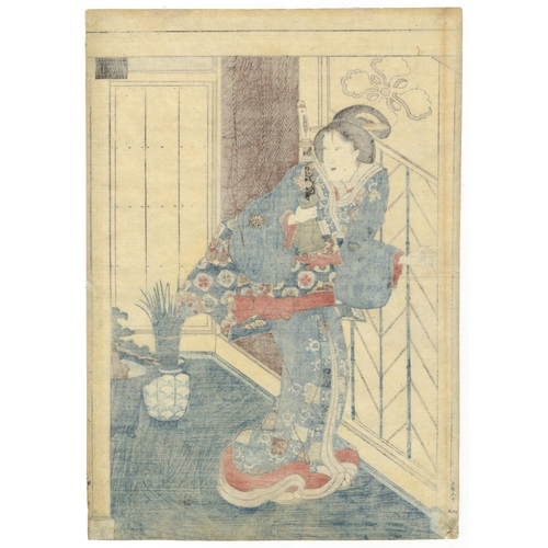 54 - Artist: Toyokuni III Utagawa (1786 - 1864)
Title: Prince Genji
Publisher: Tsutaya Juzaburo
Date: c. ... 