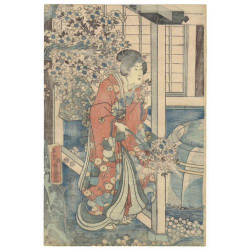 54 - Artist: Toyokuni III Utagawa (1786 - 1864)
Title: Prince Genji
Publisher: Tsutaya Juzaburo
Date: c. ... 