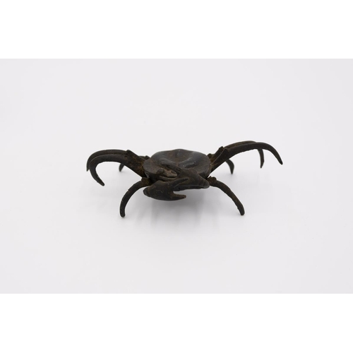 59 - * Three Bronze Crabs
Date: Meiji (1868-1912)
Size: (1) 4.5 x 14 x 7, (2) 5 x 16.5 x 8, (3) 6 x 19 x ... 