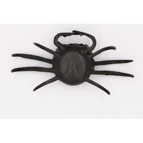 59 - * Three Bronze Crabs
Date: Meiji (1868-1912)
Size: (1) 4.5 x 14 x 7, (2) 5 x 16.5 x 8, (3) 6 x 19 x ... 