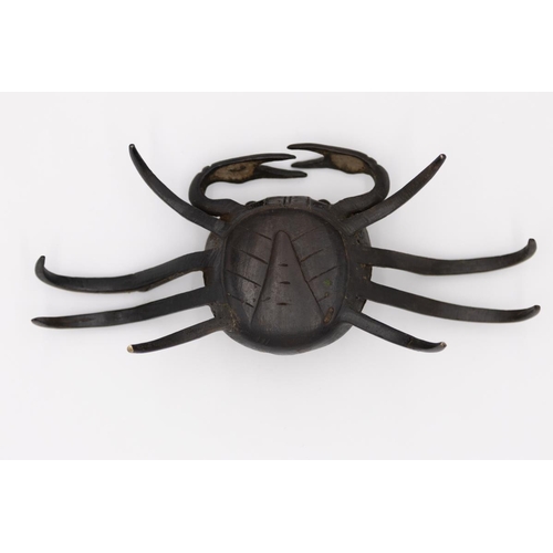 59 - * Three Bronze Crabs
Date: Meiji (1868-1912)
Size: (1) 4.5 x 14 x 7, (2) 5 x 16.5 x 8, (3) 6 x 19 x ... 