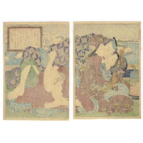 44 - Artist: Tanekiyo Ryusuitei (1823-1907)
Title: Shinobazu, Erotic Mirror of Famous Places of Tokyo
Pub... 