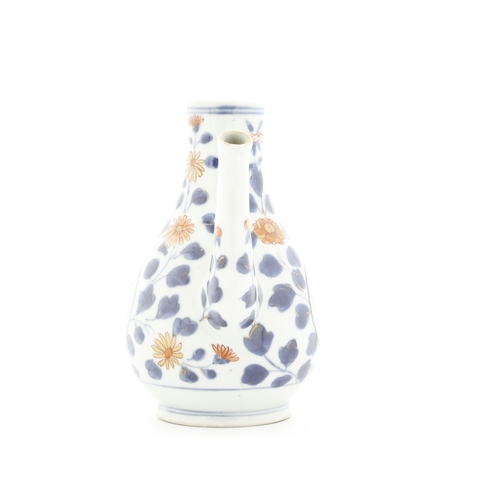 97 - Title: Imari Oil Ewer
Date: Early 18th Century
Dimensions: 11.5 x 13.5 cm
Condition: Wear consistent... 