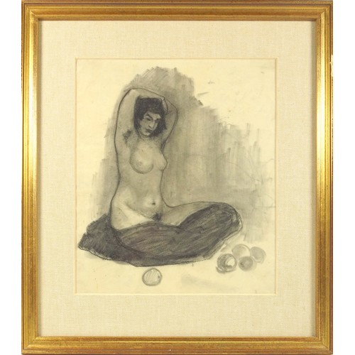 109 - Phyllis Hayward (1903-1985), bather entering the sea from rocks (a progression), pencil drawing, 19.... 