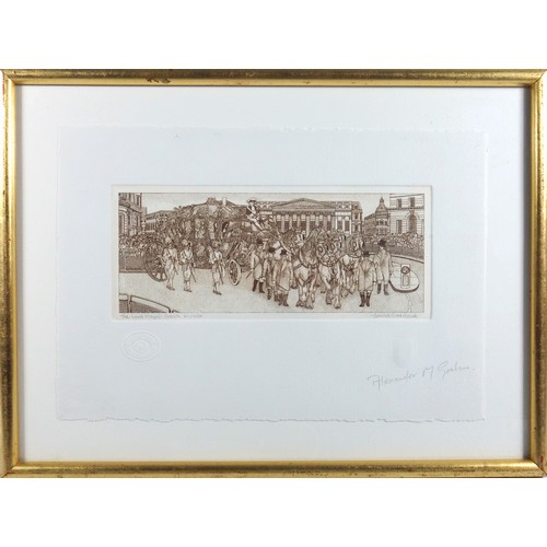 121 - David Goddard, “The Lord Mayor’s Coach”, 211/250 and “London Coffee House” 211/250, signed in pencil... 