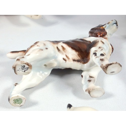 167 - 1930’S Doulton models of a spaniel, numbered 2517, Panda and group of other Beswick animals, Russian... 