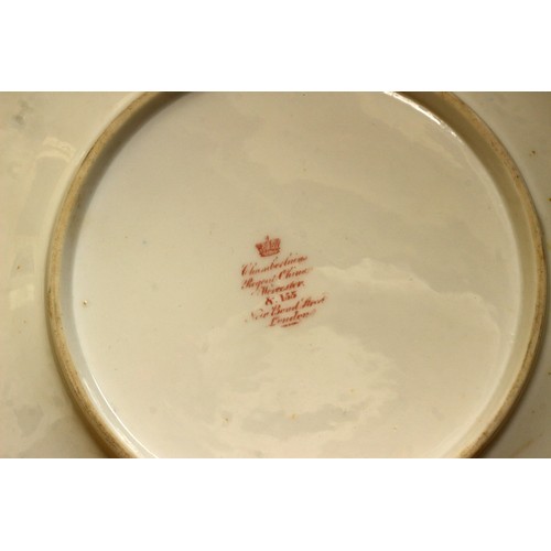 54 - Late 18th C. Spode trio of tea bowl coffee cup and matching plate, decorated with floral sprigs pain... 