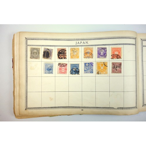 34 - A large collection of stamps, contained in five albums and some loose examples, including a broad co... 