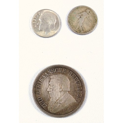 3 - Victoria Crown, 1900, 1/2 Crown, 1894, shillings, 1825, 1887, 1891, 3d's (13), South African 1/2 Cro... 