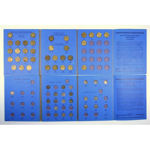 11 - Collection of coins in 15 Whitman folders from Victoria to Elizabeth II, containing shillings to hal... 