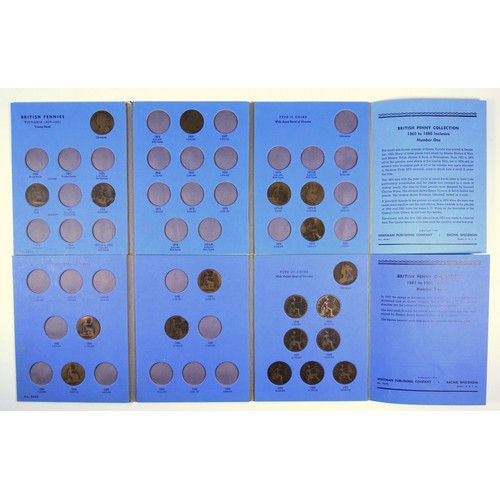 11 - Collection of coins in 15 Whitman folders from Victoria to Elizabeth II, containing shillings to hal... 